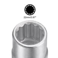 thumbnail image 4 of Unique Bargains 3/4 Inch Square Drive 12 Point 22mm Standard Impact Socket Alloy Steel, 4 of 5
