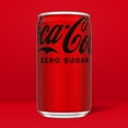 thumbnail image 3 of Coca-Cola Zero Sugar Soda Pop Fridge Pack Mini Cans, 7.5 fl oz, 10 Pack, 3 of 16