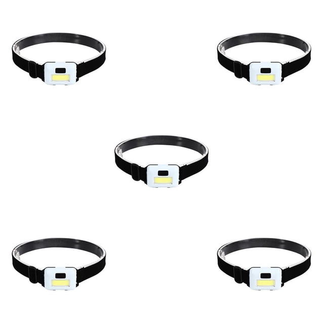 Faro delantero portátil Advancent LED COB con diadema elástica Blanco 5Conjunto