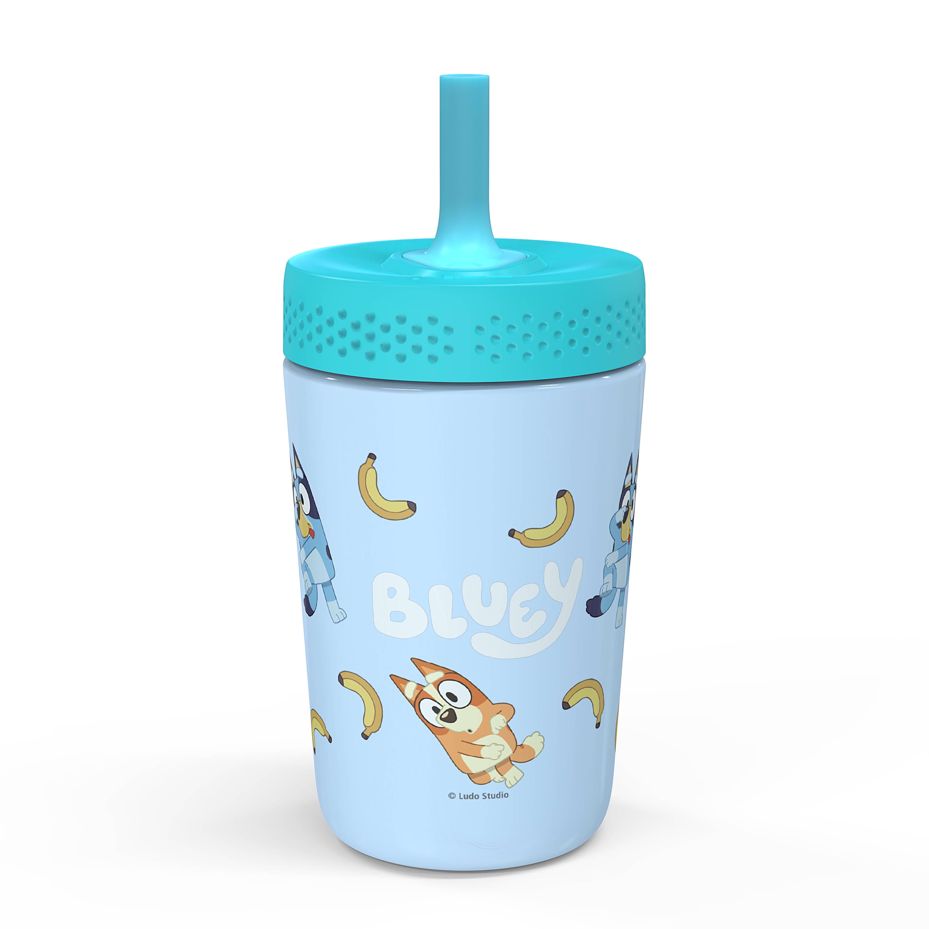 Bluey 20 Oz Tumbler with Straw and Lid. FREE SHIPPING. Stainless