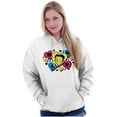 thumbnail image 4 of Betty Boop Conversation Hearts Cute Hoodie Sweatshirt Women Brisco Brands M, 4 of 6