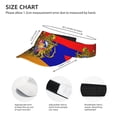 thumbnail image 3 of Sport Sun Visor Hats Armenian National Emblem Adjustable Empty Top Baseball Cap Ball Caps For Women Men, 3 of 7