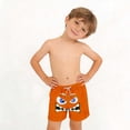 thumbnail image 6 of Babcutegg Kids Printed Swim Trunks with Pockets – Elastic Waistband, Drawstring Closure, Casual Beach and Pool Short for Warm Weather Activities Orange Size 10-11, 6 of 9