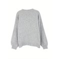 thumbnail image 2 of Cozy Women Crew Neck Pullover Sweater - Soft Knit Long Sleeve Solid Color Wardrobe, 2 of 12