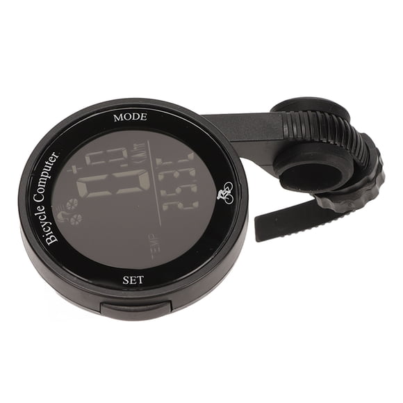 Bike Computer, Speedometer Multifunctional Cycling Bike Computer Clock Thermometer for Road Bikes White Background Black Characters,Black Background White Character