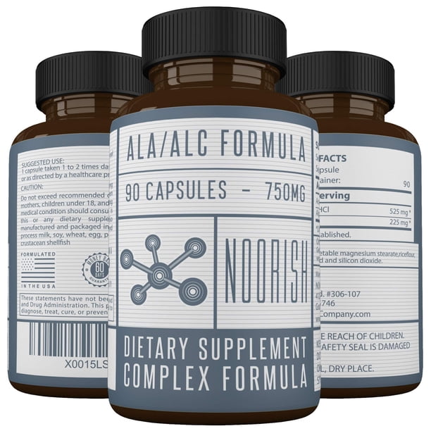 Complemente la acetil L-carnitina de NOORISH con ácido alfa lipoico