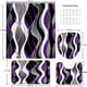 thumbnail image 5 of Juego de cortinas de ducha Nkzply, color morado y negro, 4 unidades, 5 of 8