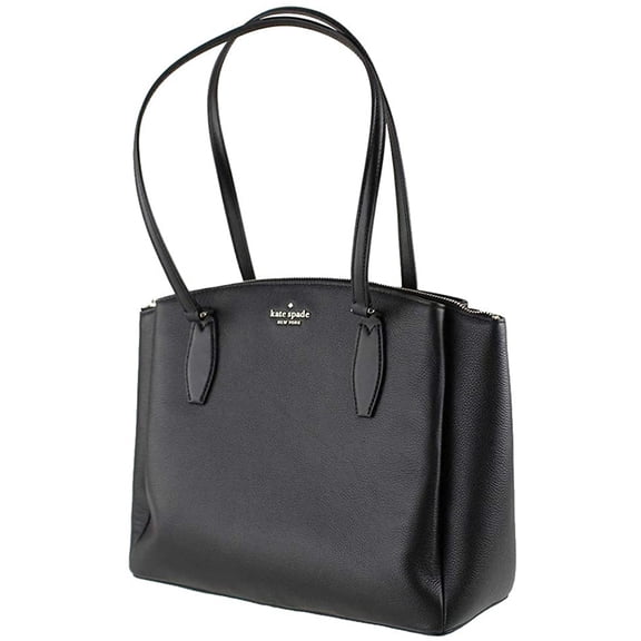 Kate Spade New York MONET LARGE TRIPLE COMPARTMENT TOTE Womens Leather Handbag black