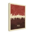 thumbnail image 2 of Trademark Fine Art 'Bremen Germany Skyline Red II' Canvas Art by Michael Tompsett, 2 of 4