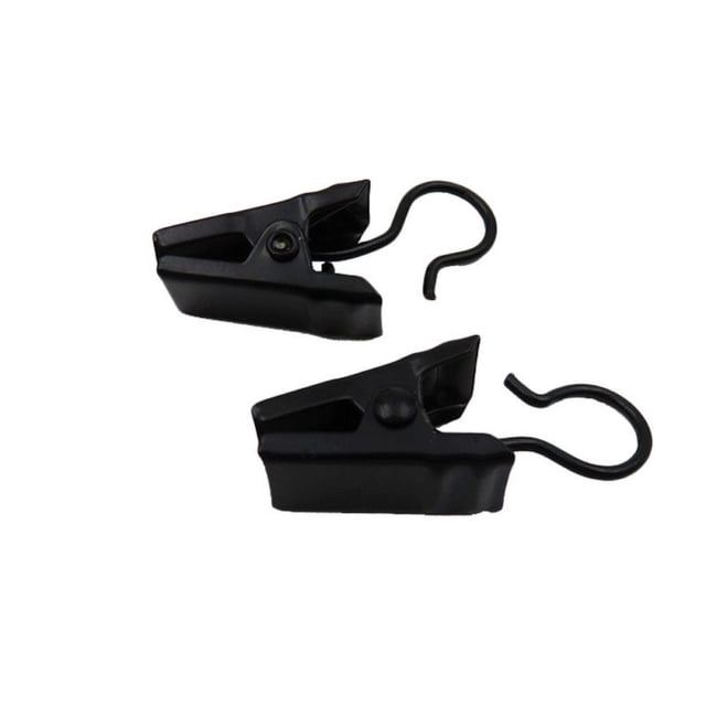 AURARMLET 100Ud Metálicos Negros Para Con Clips Para Fácil Instalación
