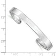 thumbnail image 3 of Sterling Silver Rhod. Plated Rhodium Plated Polished Cuff Bangle, 3 of 3