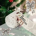 thumbnail image 1 of SUMAX1989 Snowman with Red Cardinal White Snowflake Wired Christmas Ribbon for Christmas Tree Decor 2.5" x 10 Yard, 1 of 6