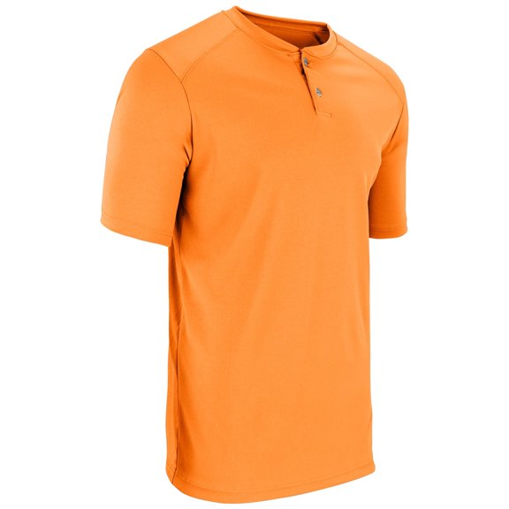 DRI-GEAR® Two Button Jersey - NEON ORANGE BODY - S