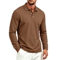 thumbnail image 3 of Mfakffe Men's Polo Shirt Long Sleeve Golf Shirts Quick Dry Lightweight 3-Button Performance Work Fishing Athletic, 3 of 5