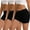 Black White Logo, variant on INNERSY Boyshorts Underwear for Women Cotton Women's Panties Boxer Briefs 3-Pack(L,Black White Logo)