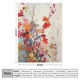 thumbnail image 4 of PRATYUS Flowers Cozy Throw Blanket Lightweight Blanket for All Seasons Super Soft Blanket for Bedroom Living Rooms Sofa Couch 50x60in, 4 of 6