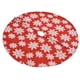 thumbnail image 1 of Falda de árbol con patrón de copo de nieve blanco, falda de árbol de Navidad Falda de árbol blanca Estera de árbol de Navidad de primera línea, 1 of 8
