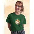 thumbnail image 2 of A Curious Cat T-Shirt Women -Kayomi Harai Designs, Female XX-Large, 2 of 4