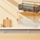thumbnail image 4 of Cesta de almacenamiento colgante sin perforaciones cestas organizadoras de pared para colgar en la cocina estante de almacenamiento para colgar en la pared cesta de, 4 of 7