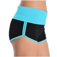 thumbnail image 4 of biudgviw Summer Shorts for Women Mid Low Rise Comfortable Athletic Yoga Shorts Fold over Casual Beach Bottoms, 4 of 7