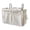White, variant on VMWMSSR Cotton Linen Bedside Hanging Storage Caddy, Multi Pocket Bed Rail Hanging Organizer Bag With Metal Hooks, Space Saving Bed Side Hanging Basket For Bedroom Sofa Couch(White-11.4"x7.48")