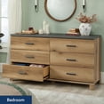 thumbnail image 2 of Sauder Rosedale Ranch Engineered Wood Dresser in Timber Oak Finish, 2 of 11