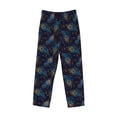 thumbnail image 2 of Vsdgher Peacock Feathers Print Mens Pajama Pants Sleep & Lounge Pants, PJ Bottoms With elastic waistb and Pockets, 2 of 5