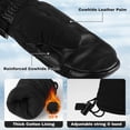 thumbnail image 2 of OZERO Winter Warm Gloves, Thermal Snow Mittens for Men Women, Skiing Snowmobiling Snow Shoveling, 2 of 6