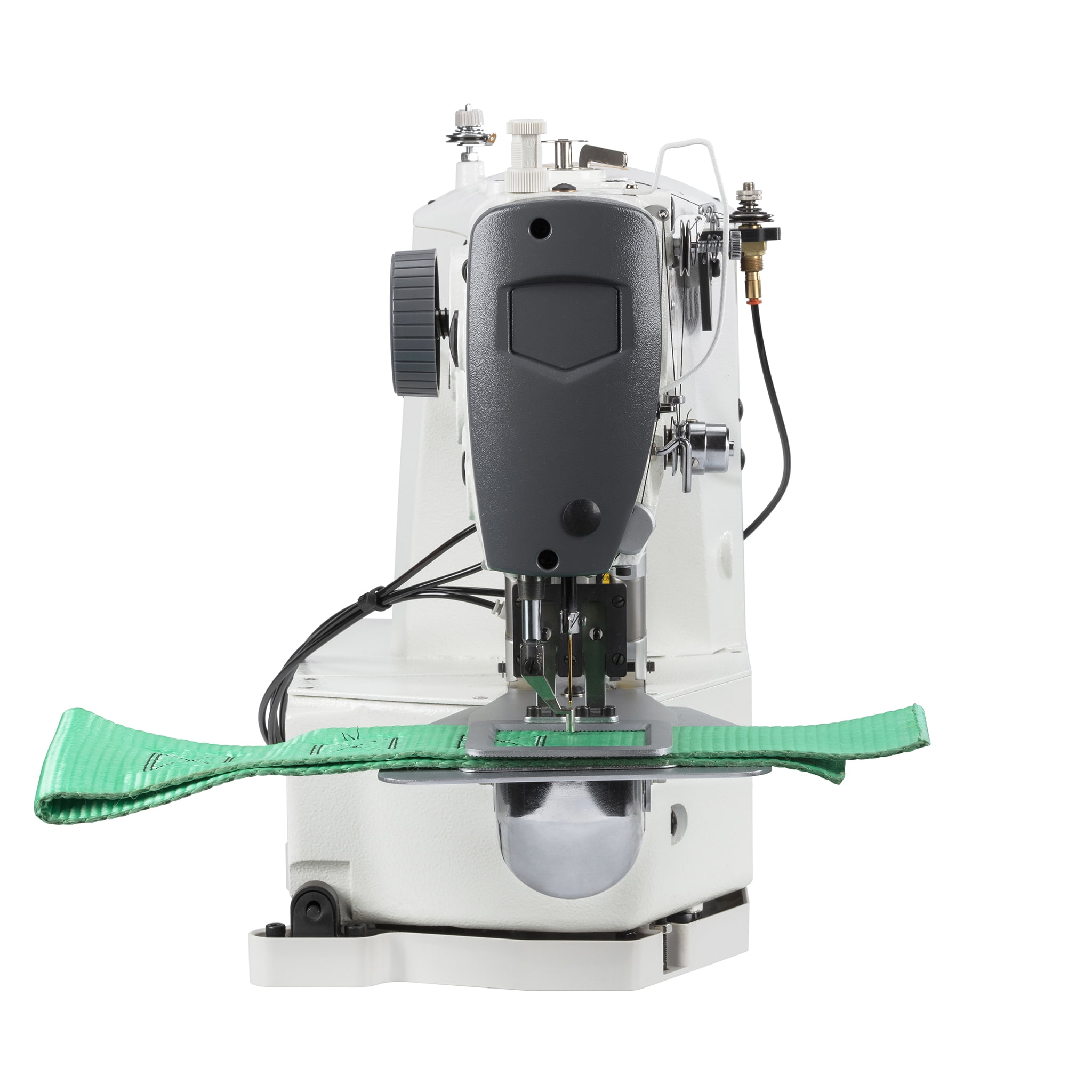 Consew CM-1900HS-XL Fully Automatic Direct-Drive Computer-Controlled Bartacking Machine, Extra-Large 50mm x 60mm Sewing Area, Includes KD Table & Stand