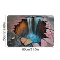thumbnail image 4 of Bowayaoa 3D Visual Effect Entrance Door Mat, Absorbent Non-Slip Polyester Bathroom Mat, Dirt Proof Household Foot Mat for Kitchen, 4 of 7