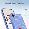 thumbnail image 6 of ELEHOLD Case for iPhone 16e/17e, Christmas Slim Shockproof Clear TPU Cover, Raised Edge Screen/Camera Protection,B, 6 of 7