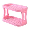 thumbnail image 2 of Organizador de estanterías telescópico | Estante de almacenamiento de plástico ajustable de doble capa | Cosmética de escritorio Caddy | Champú de baño | Estantería de cocina | 1 PIEZA |, 2 of 6
