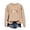 Khaki, variant on Halloween Fall Graphic Crewneck Sweatshirt Women's Relaxed Long Sleeve Pullover Top With Pumpkin Ghost Candy Corn Maple Leaf Coffee Star Print for Fall Holiday Outfit