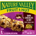 thumbnail image 3 of Nature Valley Chewy Fruit and Nut Granola Bars, Dark Chocolate Nut, 6 Bars, 7.4 OZ, 3 of 15