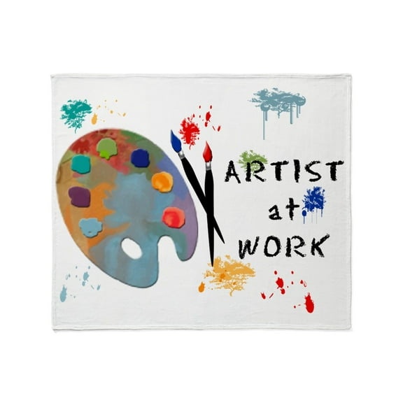CafePress - Artist At Work Throw Blanket - Soft Fleece Throw Blanket, 50"x60" for All Ages