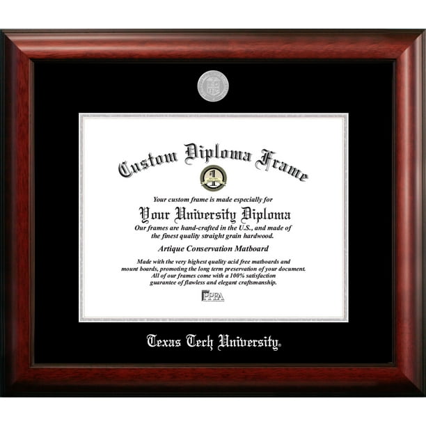 Texas Tech University 14w x 11h Silver Embossed Diploma Frame Walmart