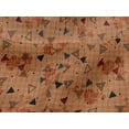 thumbnail image 4 of oneOone Viscose Jersey Rust Brown Fabric Triangle Geometric Sewing Material Print Fabric By The Yard 60 Inch Wide, 4 of 5