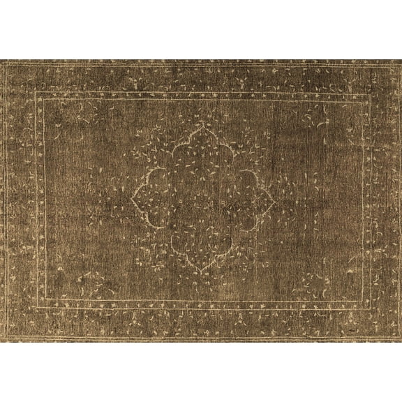 Ahgly Company Indoor Rectangle Persian Brown Traditional Area Rugs, 5' x 7'
