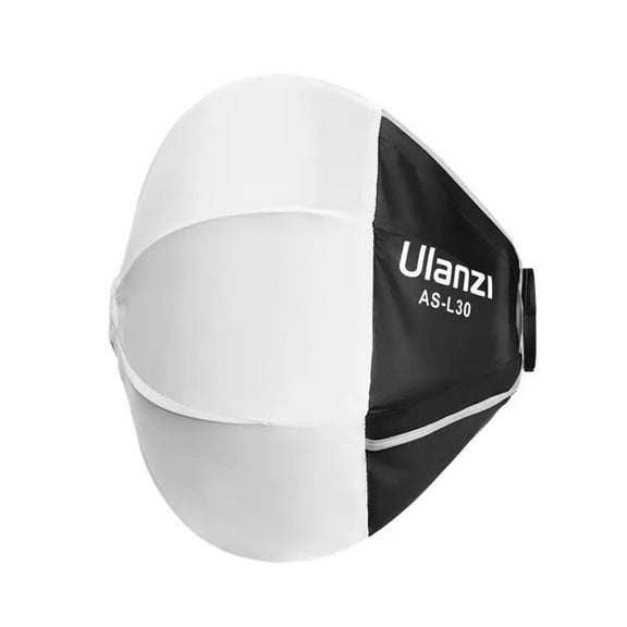 Ulanzi AS-L30 30cm Lantern Softbox with Mini Bowens Mount Lightweight 360° Diffuser for Photography & Video Lighting, Quick Release Foldable Design, Compatible with Ulanzi LT028 LT005