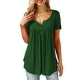 thumbnail image 3 of Viworld Women's Loose T-Shirt Short Sleeve Casual Tops Blouse Tee Plus Size, 3 of 6