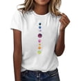 thumbnail image 2 of Planet Graphic Tees for Women 2026 Summer Casual Short Sleeve Crewneck Astronomy T Shirt, 2 of 4