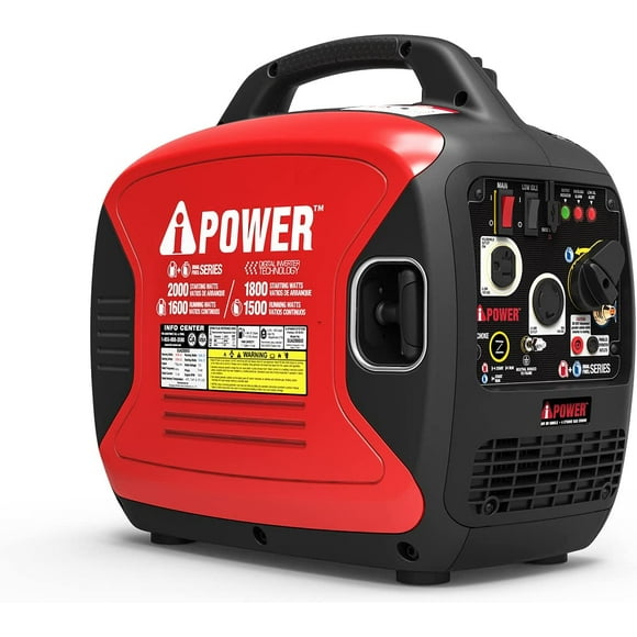 A-ipower 2000 W Générateur Portable à Onduleur Alimenté à l'Essence à Double Carburant