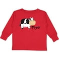 thumbnail image 3 of Inktastic Moo Says the Cow Boys or Girls Long Sleeve Toddler T-Shirt, 3 of 5