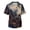 AV22-Blue, variant on Scrubs For Men Halloween Scrub Tops Pumpkin Bat Pumpkin Pattern Nurse Shirt Funny V Neck Short Sleeve Workwear Uniforms With Pockets Blue L