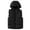 Black, variant on Krdevn Boys Insulated Hooded Vest Warm Padded Sleeveless Jacket for Cold Weather Outdoor Activities,Fall Clothes,Size:6-7 Years