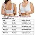 thumbnail image 6 of Women's Seamless Sports Bra Workout Crop Top Tank Tops Padded Yoga Bras for Gym Running Fitness 3 Pack, 6 of 7
