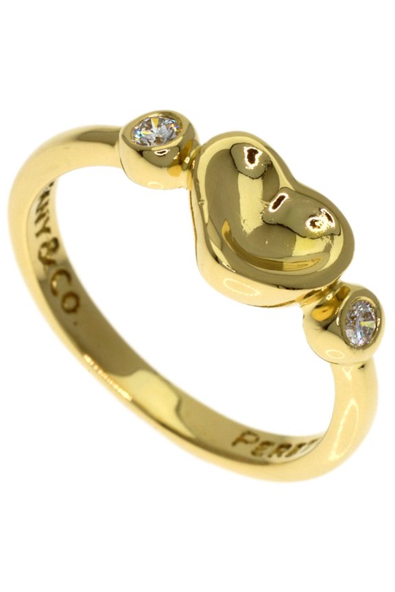 Pre-Owned Tiffany & Co. Closed Heart 2-Piece Diamond Ring, 18K Yellow Gold, Women's.
