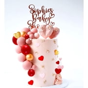 Multicolor Heart-shaped Spherical Cake Decoration Plug-in Set