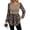 36# Brown, variant on Tunic Tops Womens Long Sleeve Crew Neck Bell Babydoll Peplum Blouses Fall Fashion Complexion 2XL