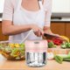 thumbnail image 4 of Picadora eléctrica inalámbrica para alimentos, ajo y verduras, 250 ml (rosa no magnético) Sywqhk Arte deco, 4 of 5